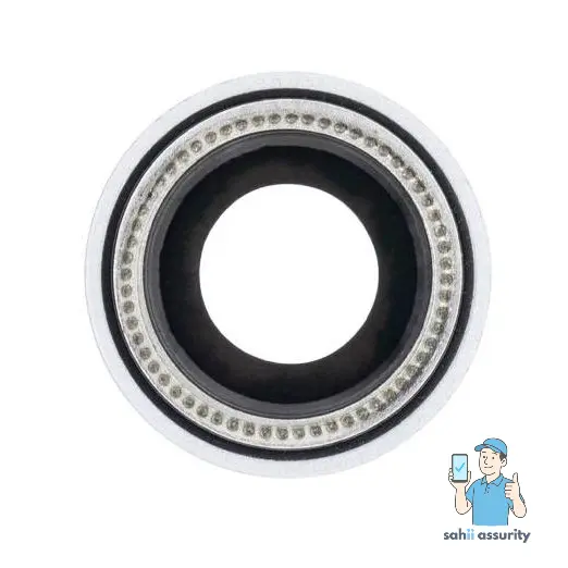 Camera Lens Glass with Frame for Apple iPhone XR White thumbnail